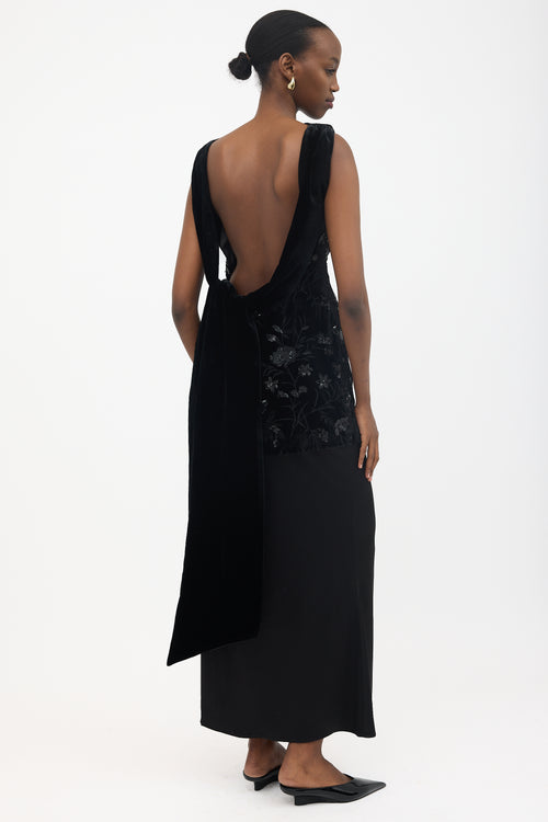 Sau Lee Velvet Winter Mini Dress