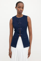 Sau Lee Denim Denver Vest