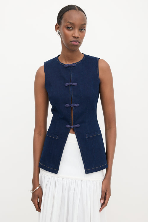 Sau Lee Denim Denver Vest
