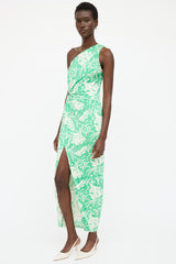 Saylor One Shoulder Printed Dress
