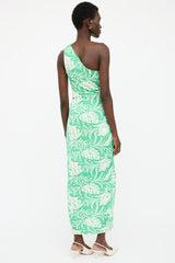 Saylor One Shoulder Printed Dress
