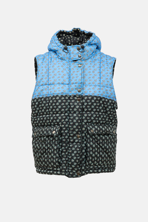 Sea Floral Pascala Puffer Jacket