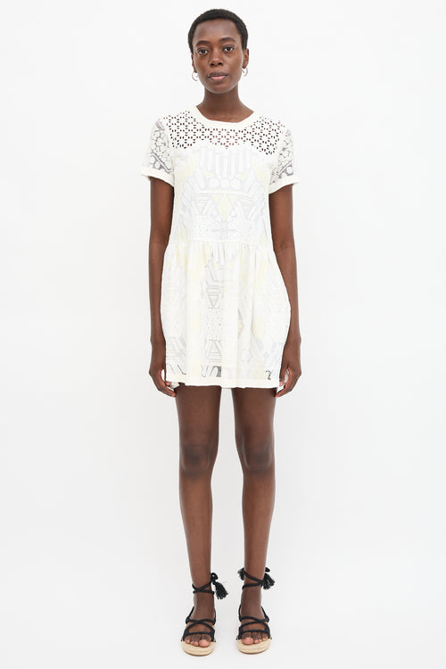 Sea Mesh Eyelet Dress