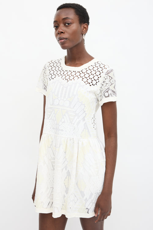 Sea Mesh Eyelet Dress