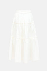 Sea Tiered Midi Skirt