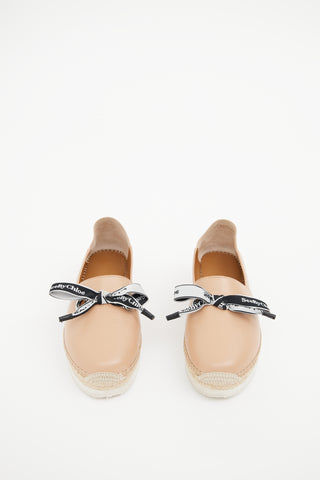  See by Chloé Beige Leather Espadrille