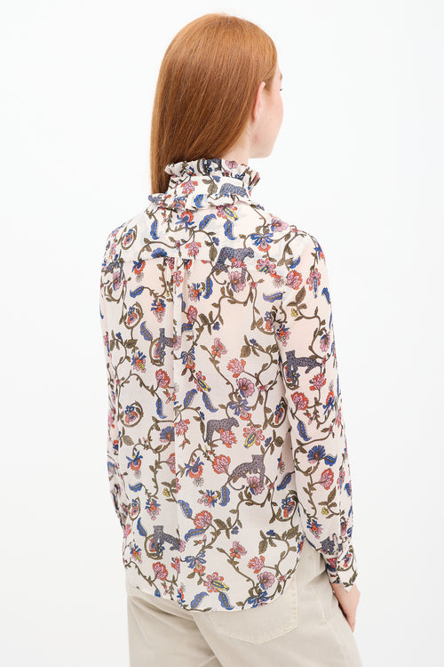 See By Chloè Cream & Multi Floral Top