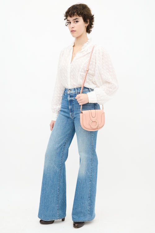 Pink Leather Hana Crossbody Bag