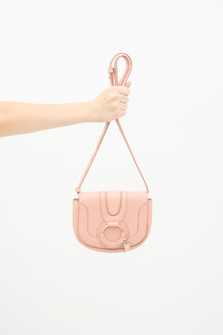 Pink Leather Hana Crossbody Bag