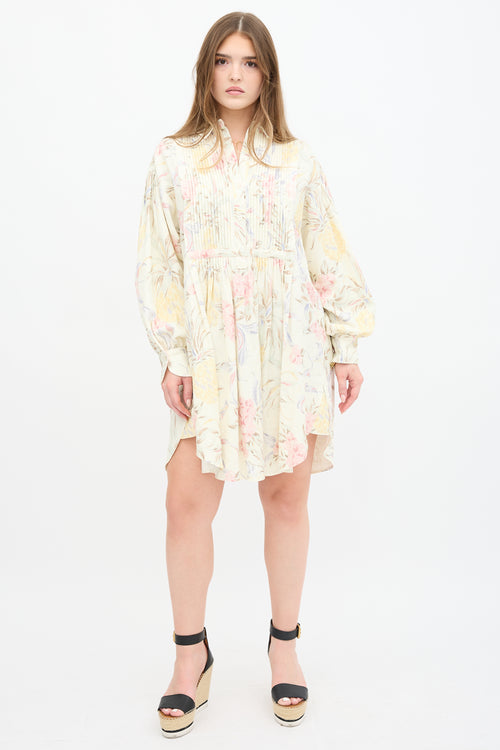 See By Chloé Ramie Printed Tunic Dress