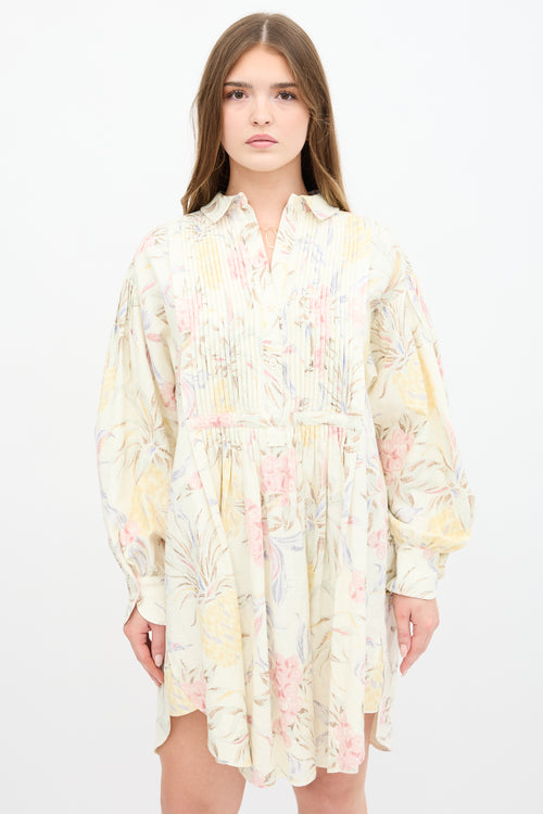 See By Chloé Ramie Printed Tunic Dress