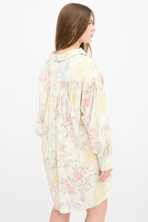 See By Chloé Ramie Printed Tunic Dress