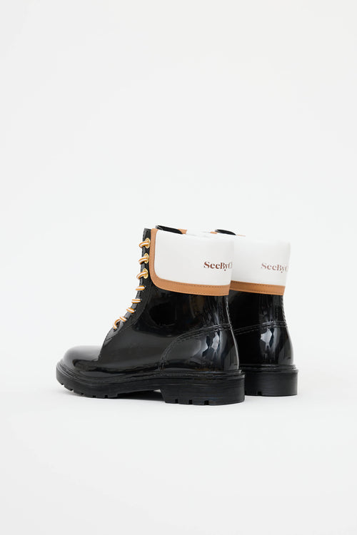 See by Chloé Rubber Combat Boot