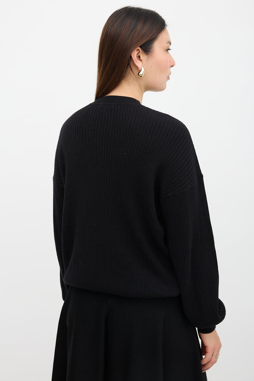 See By Chloé Wool Lace Panel Sweater