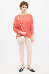 See by Chloé Beige Leather Hana Crossbody Bag