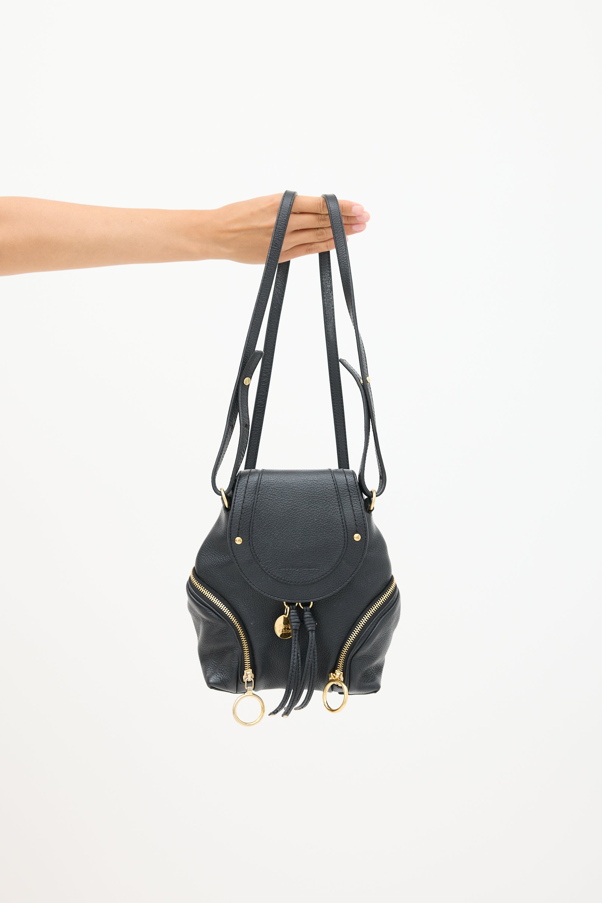 See By Chlo // Black Leather Olga Backpack VSP Consignment See By Chlo // Black Leather Olga Backpack VSP Consignment