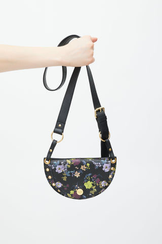 See by Chloé Black & Multicolour Kriss Floral Leather Bag