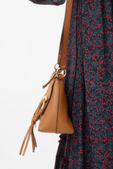 See by Chloé Brown Leather Mini Joan Crossbody Bag