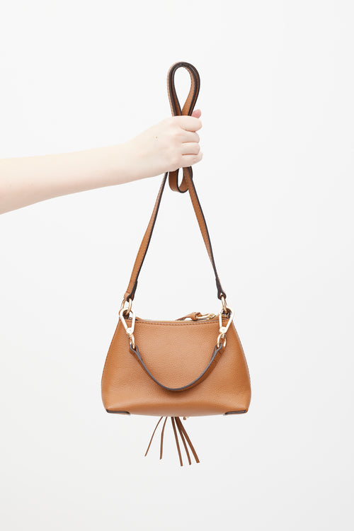 See by Chloé Brown Leather Mini Joan Crossbody Bag