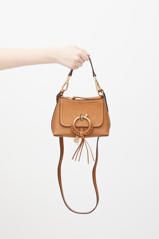 See by Chloé Brown Leather Mini Joan Crossbody Bag