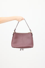 See by Chloé Burgundy Leather Joan Shoulder Bag