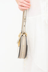 Chloé Taupe Leather & Suede Pixie Crossbody Bag