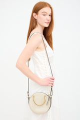 Chloé Taupe Leather & Suede Pixie Crossbody Bag