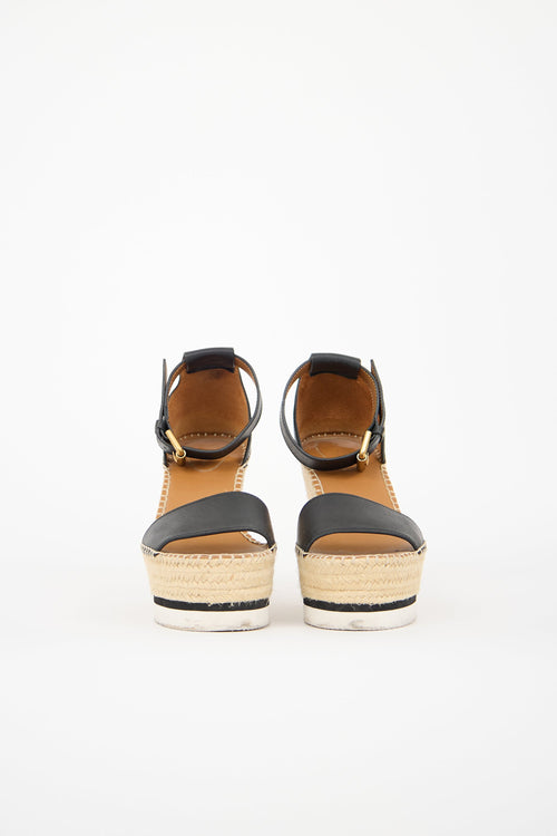 See by Chloé Leather Glyn Wedge Sandal