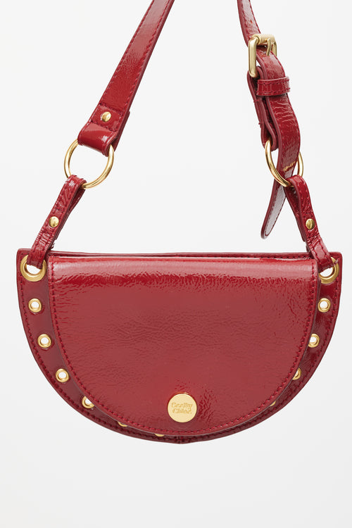 See by Chloé Red Patent Leather Kriss Bag