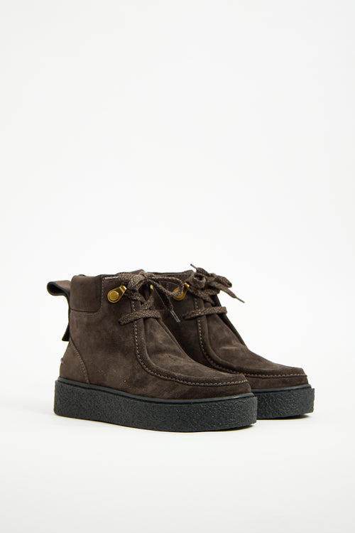 See by Chloé Dark Brown Suede Jille Boot