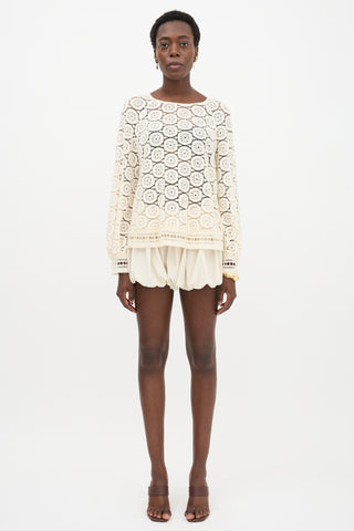 See By Chloé Crochet Lace Blouse