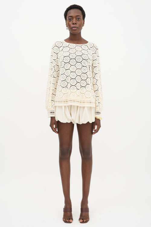 See By Chloé Crochet Lace Blouse