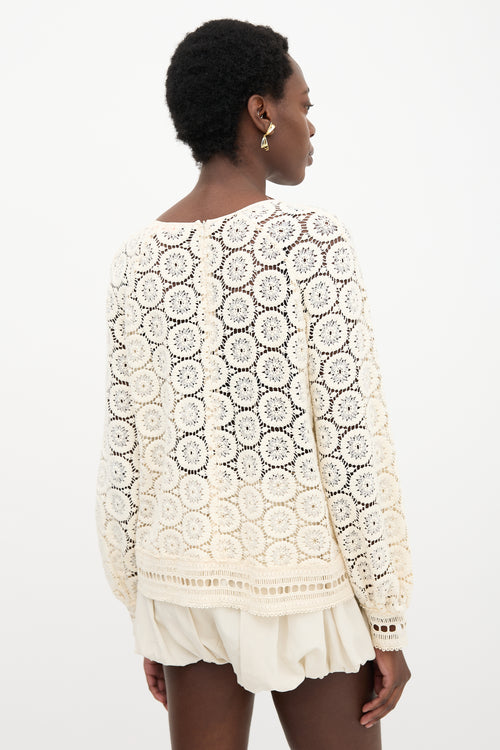 See By Chloé Crochet Lace Blouse