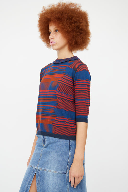 See By Chloé Navy & Multi Stripe Sweater