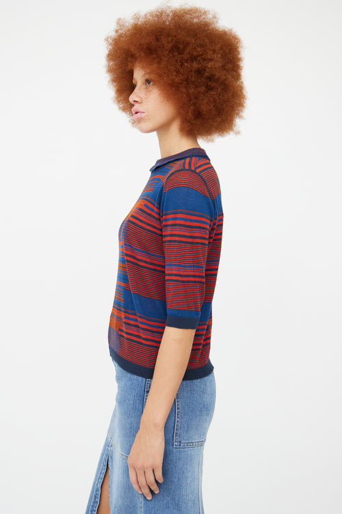 See By Chloé Navy & Multi Stripe Sweater