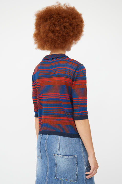 See By Chloé Navy & Multi Stripe Sweater