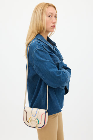 See by Chloé Beige & Multicolour Leather Hana Crossbody Bag