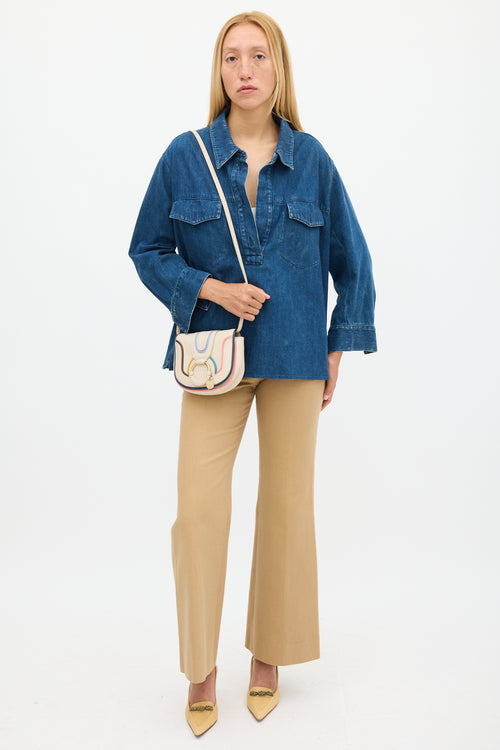 See by Chloé Beige & Multicolour Leather Hana Crossbody Bag