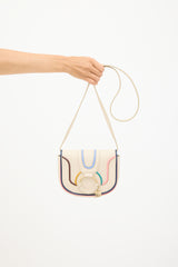 See by Chloé Beige & Multicolour Leather Hana Crossbody Bag