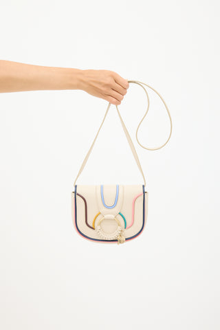 See by Chloé Beige & Multicolour Leather Hana Crossbody Bag