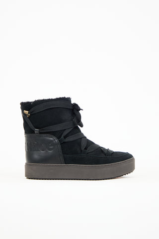 See by Chloé Black Suede & Leather Boot