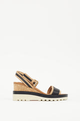 See by Chloé Brown & Black Robin Striped Sandal