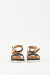 See by Chloé Brown & Black Robin Striped Sandal