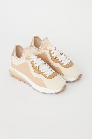 See by Chloé Brown & Cream Brett Sneaker