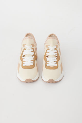 See by Chloé Brown & Cream Brett Sneaker