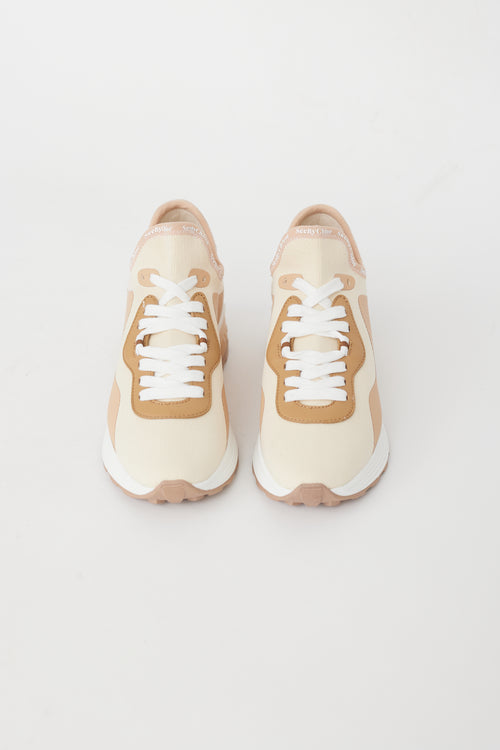 See by Chloé Brown & Cream Brett Sneaker