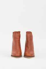 See by Chloé Brown Leather Ankle Boot