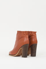 See by Chloé Brown Leather Ankle Boot