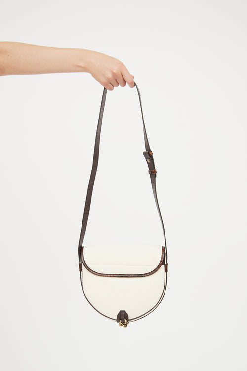 See by Chloé Cream & Brown Mara Saddle Bag