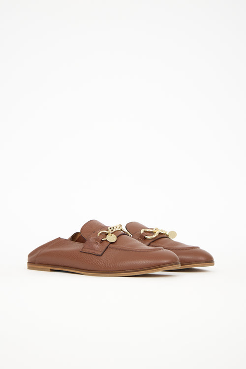 See by Chloé Leather Aryel Chain Loafer